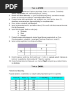 Primjer Testa Za Poznavanje Rada Na Racunaru (Word, Excel, Internet, Power Point)