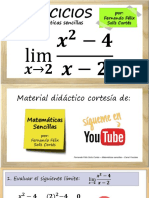 Ejercicios Sobre Límites Algebráicos - Ejemplo 1 Cálculo Diferencial
