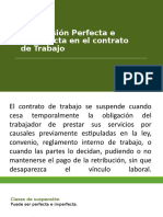 Suspension en El Contrato de Trabajo 