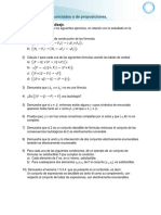 Lógica Matemática: Ejercicios de Lógica de Enunciados