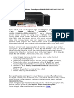 Cara Reset Manual Indikator Tinta Epson