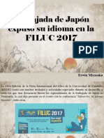 Embajada de Japón Expuso Su Idioma en La FILUC 2017