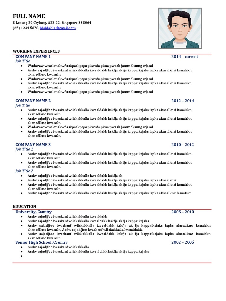 Sample CV PDF | PDF