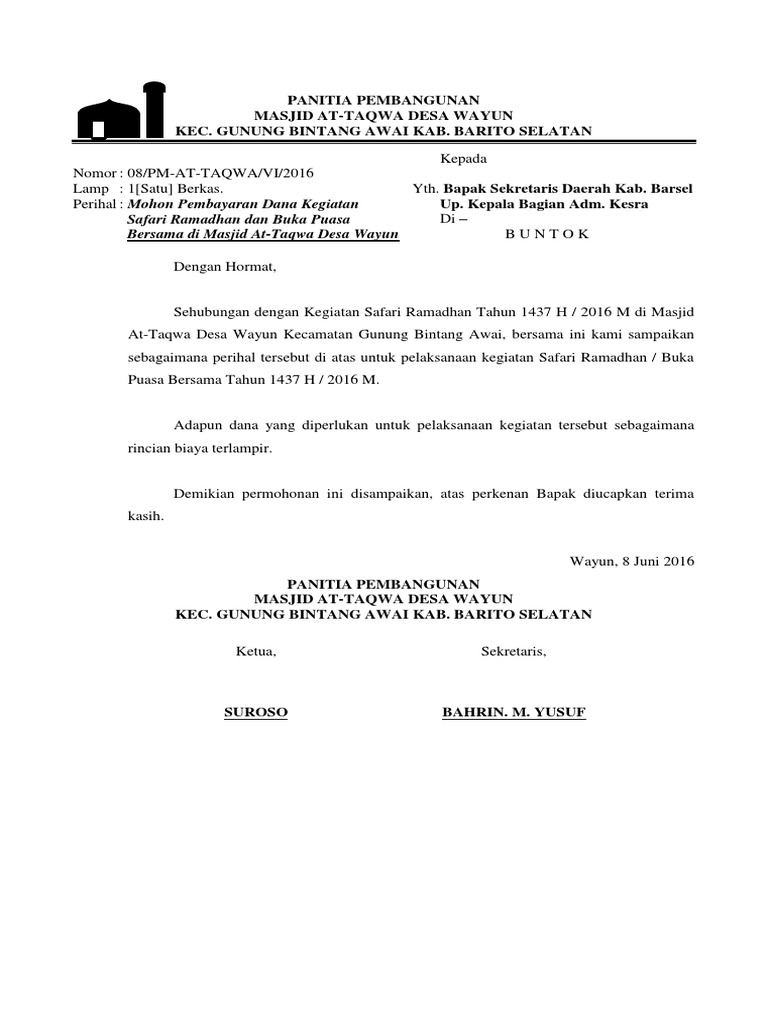 Proposal Safari Ramadhan