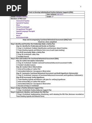 behavior support plan 