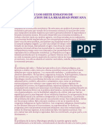 Resumen de Los Siete Ensayos de Interpretacion de La Realidad Peruana