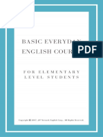 Basic Everyday English Course(for Elementary Level Students)