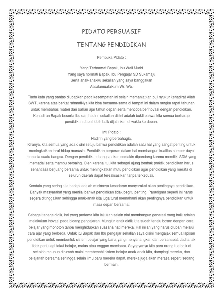 Pidato Persuasif  PDF