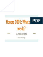 Honors 1000 Final Presentation