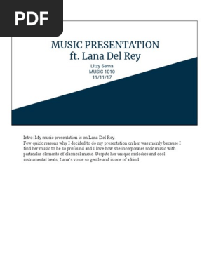 Music Presentation Singing Violin scribd
