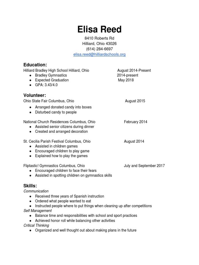 Resume Reed | PDF | Wellness | Lifestyle