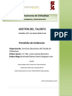 Gestion Del Talento Portafolio de Evidencias