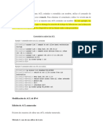 Para Crear Una Entrada en Una ACL Estándar o Extendida Con Nombre