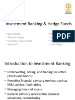 Investment Banking & Hedge Funds