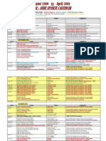 Kawana Surf Club - August 2010 To April 2011 Competition Calendar