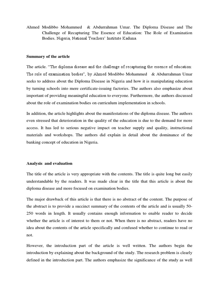 The Banking Concept Of Education Analysis