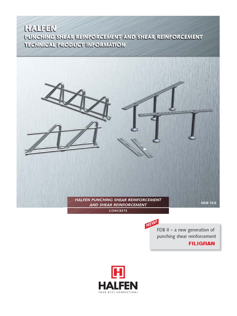 HALFEN Punching Shear Reinforcement | PDF | Precast Concrete | Strength ...