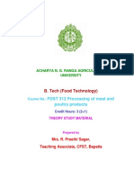 Processing of Meat and Poultry Products