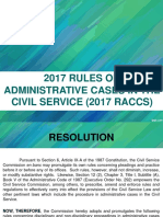 2017 RACCS Rules on Administrative Cases