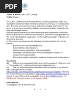 Call-For-Papers Fluxos-Riscos v.2 n.2 (2017)