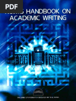 USIM Handbook On Academic Writing PDF