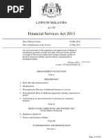 Financial Services Act 2013: Laws of Malaysia