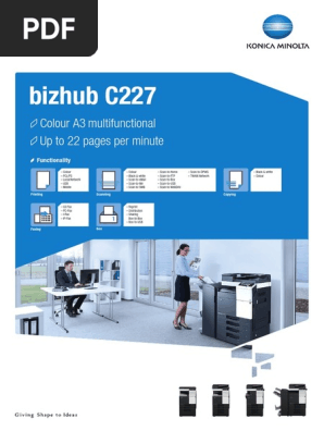 Bizhub c227 Datasheet