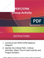 Group Activity - PERT - CPM
