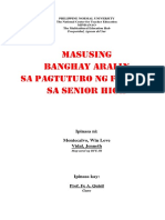 Masusing Banghay Sa Pagtuturo NG Filipino Sa Senior High