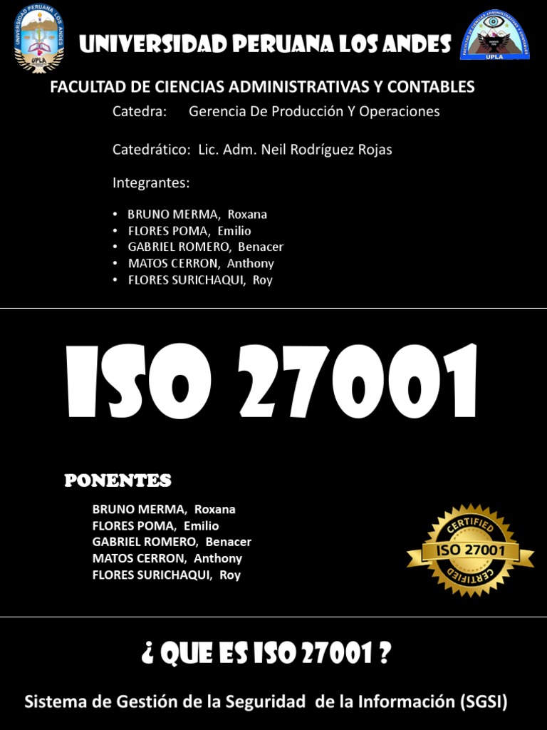 Iso 27001 | PDF | Organización internacional para la estandarización ...