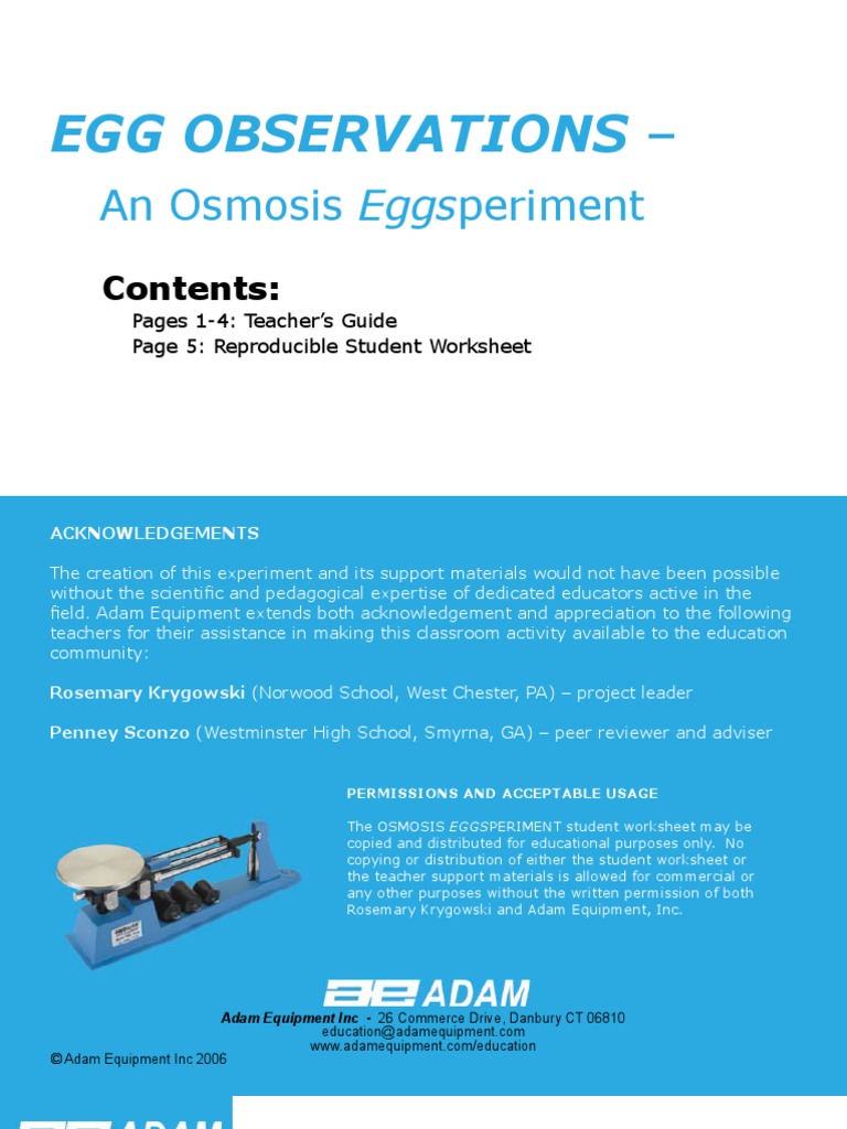 worksheet Reproducible Student Worksheet edexp2c osmosis water