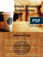 Starbucks: Delivering Customer Service