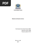Relatorio Desenho Tecnico