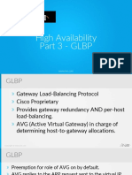 High Availability Part 3 - GLBP