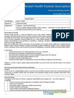 Monash Health Position Description: Anatomical Pathology Registrar Last Updated: May 2017
