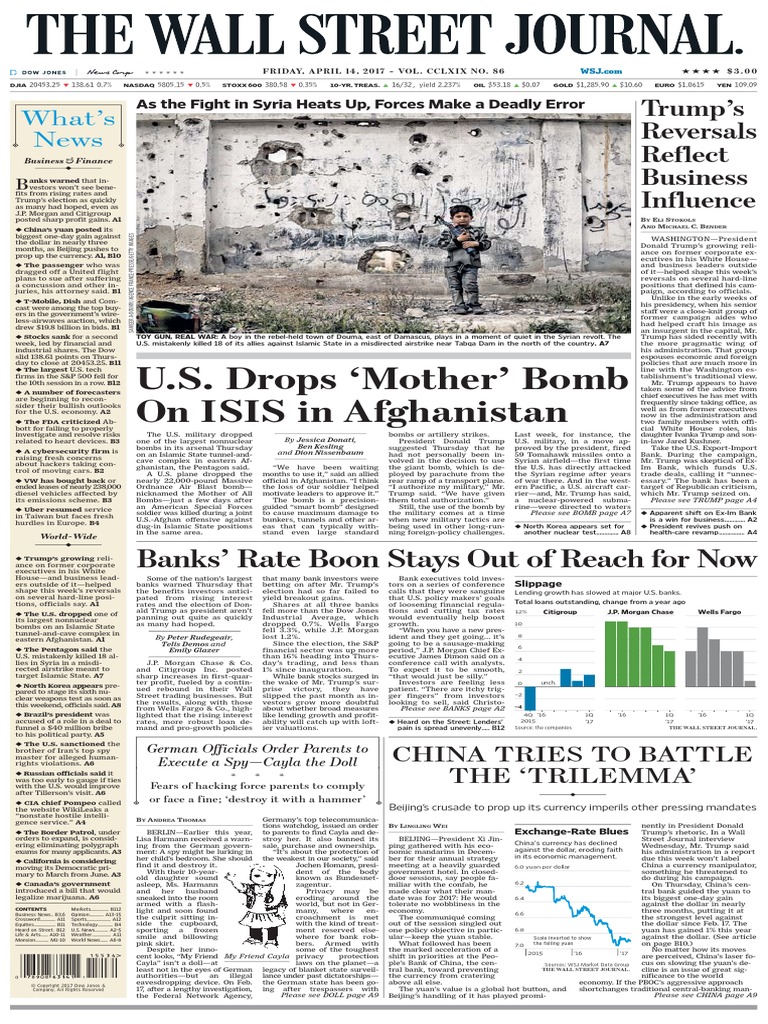 The Wall Street Journal April 14 2017 pdf United States Government