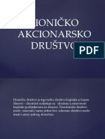 Dioničko - Akcionarsko Društvo