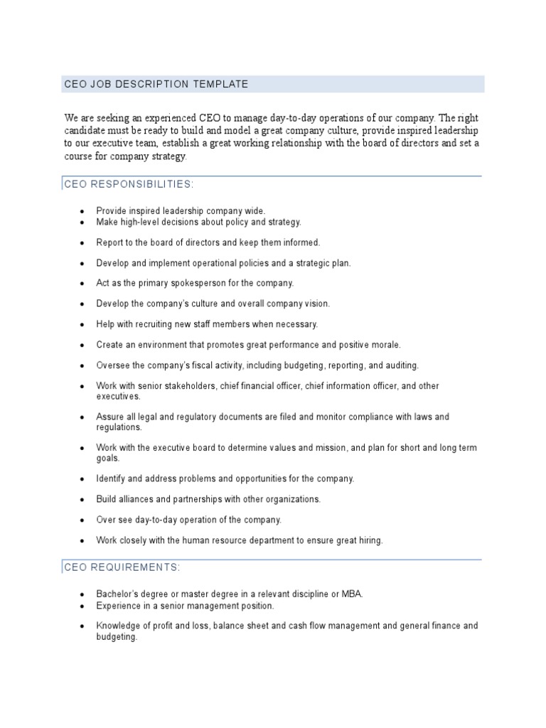 JD Sample | PDF | Real Estate Broker | Chief Financial Officer