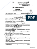 IES Civil Engineering Conventional Paper 2014 PDF