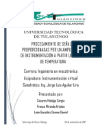 Procesamiento de Señales a Partir Un Sensor de Temperatura