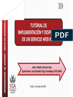 Tutorial Implementacion Despliegue Ws REST