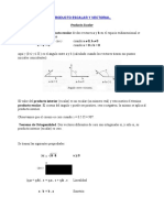 Producto Escalar y Vectorial