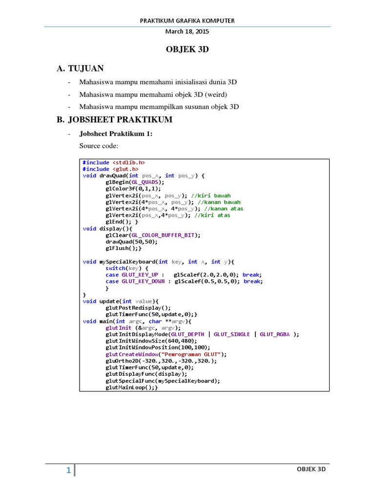 Objek 3D | PDF