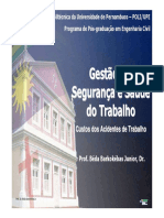 SGSST_05. Custos Dos Acidentes de Trabalho