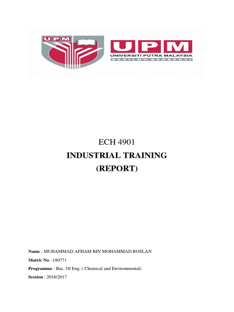 Industrial Training (Report) PDF