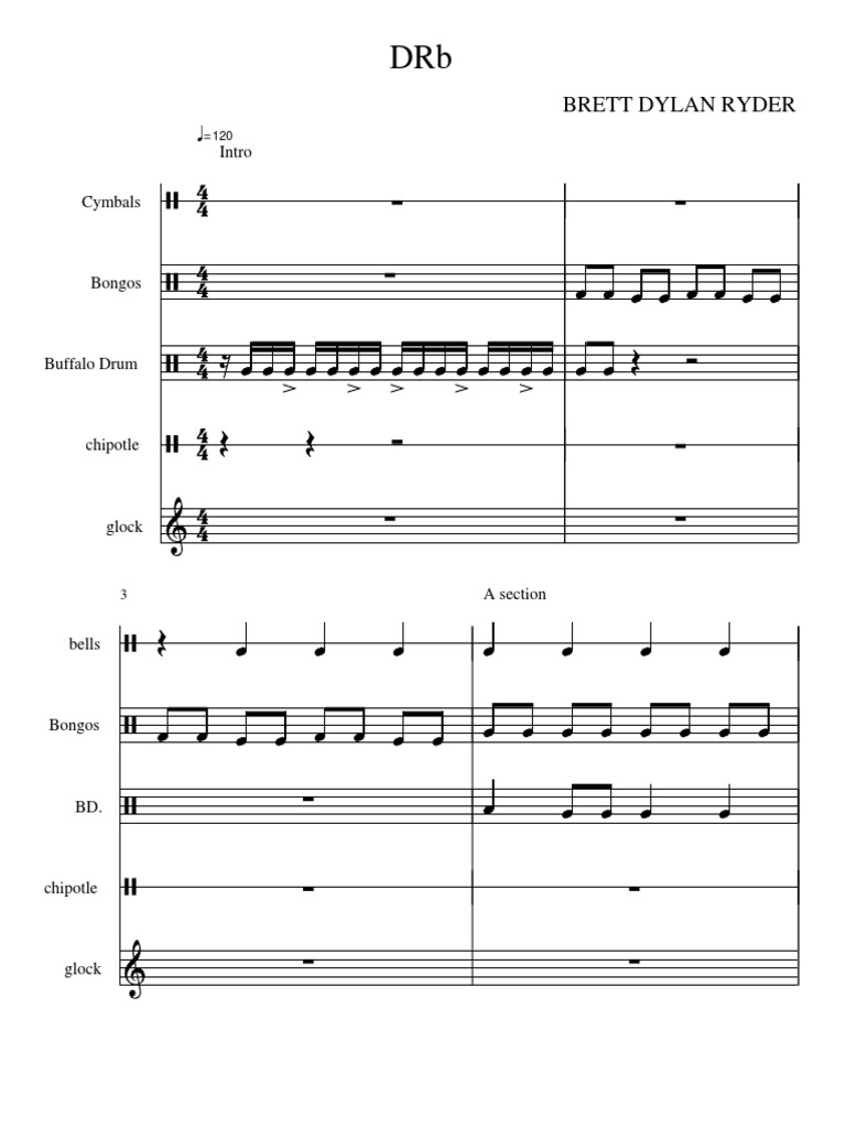 Brett Dylan Ryder's Percussion Guide PDF Art