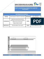 Reporte de Diagnostico Predictivo A Motor Eléctrico