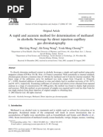 Concentration of Methanol and Ethanol in Alcoholic Drink by GC