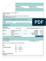 Jet Lite e-Ticket Receipt from Mumbai to Lucknow