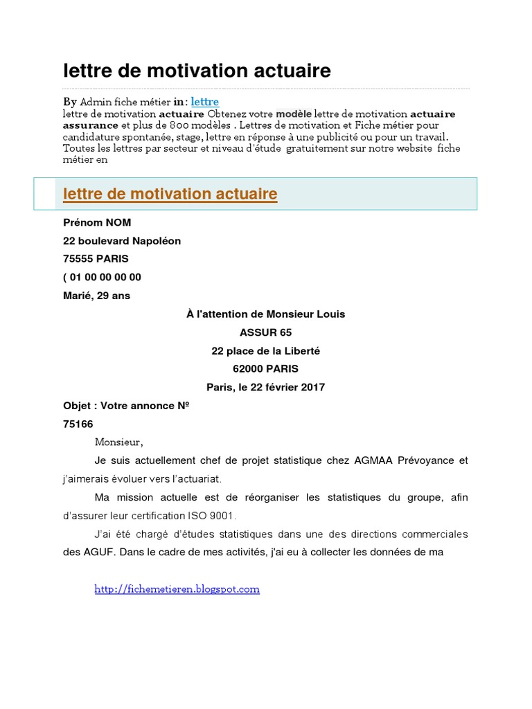 Lettre De Motivation Acheteur Agroalimentaire Pdf